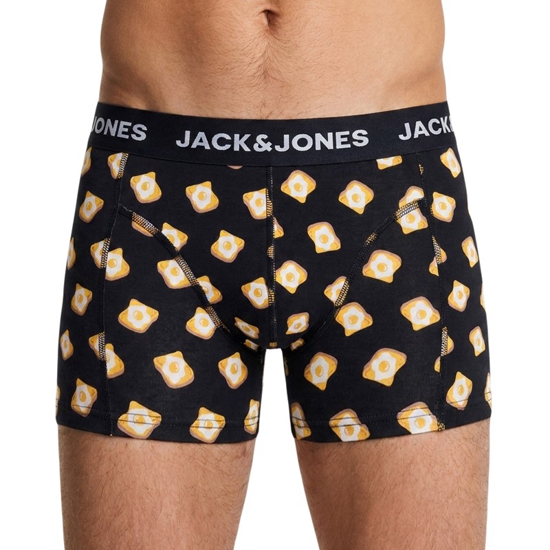 Jack & Jones 3-er Set Trunks Schwarz verschiedene Muster