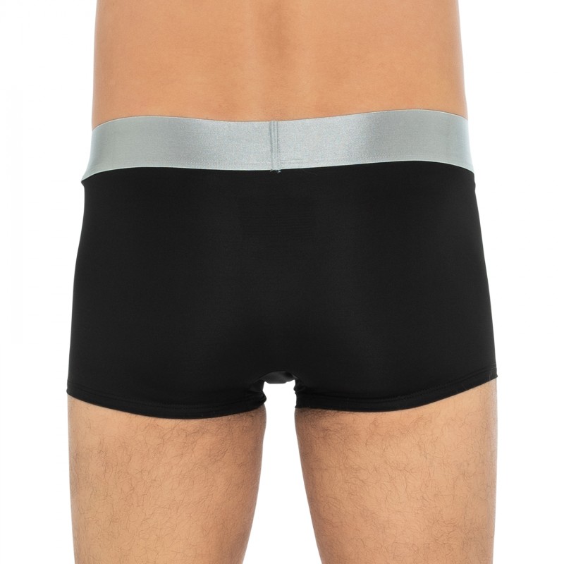 CalvinKlein_3-erSet_Trunks_Schwarz_mitsilbernenWebbund