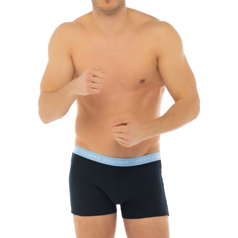 TommyHilfiger_3-erSet_Trunks_Dunkelblau_mitverschiedenfarbigemWebbund