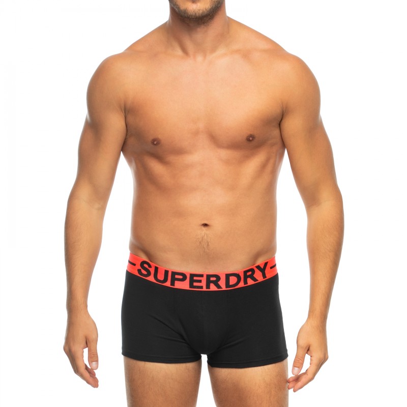 Superdry_3-erSet_Trunks_Schwarz,Grau&Orange