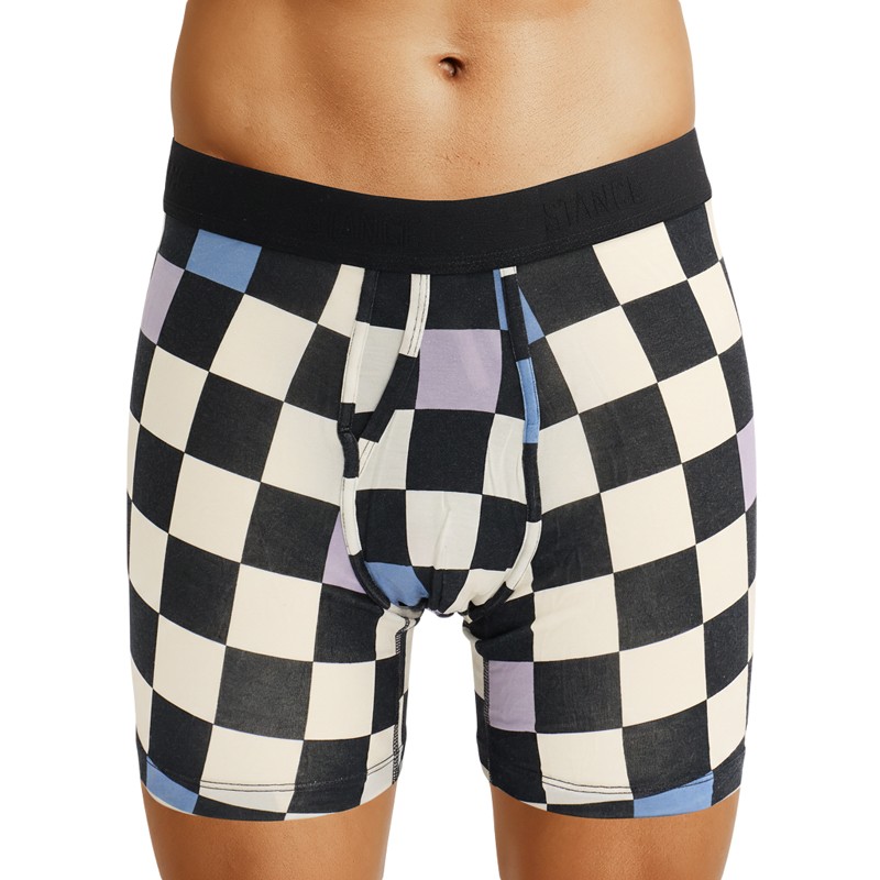 Stance_Boxer Briefs_SchwarzWeiß_kariert