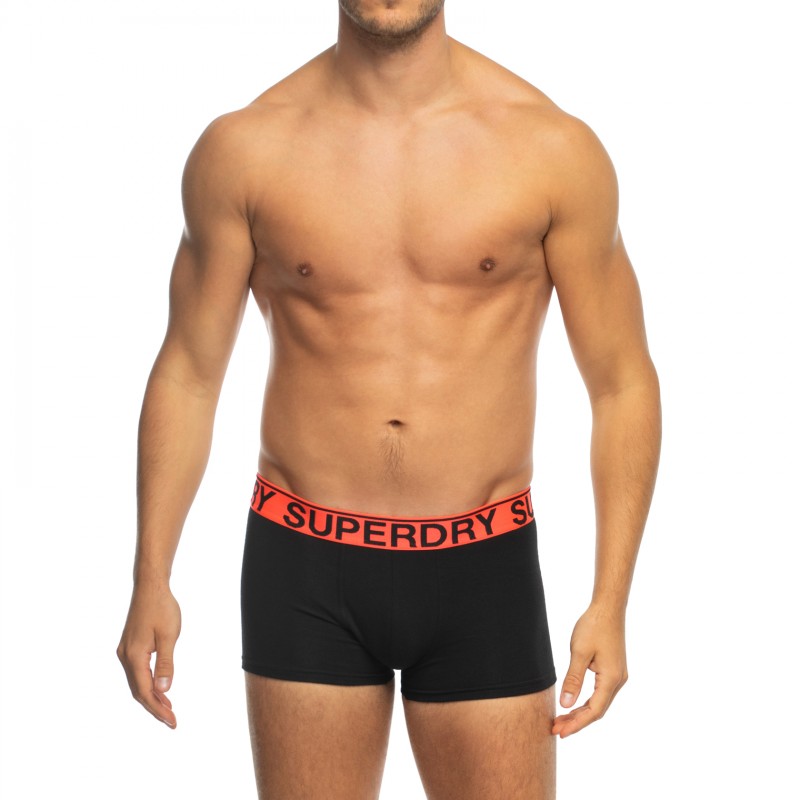 Superdry_3-erSet_Trunks_Schwarz,Orange&Grau