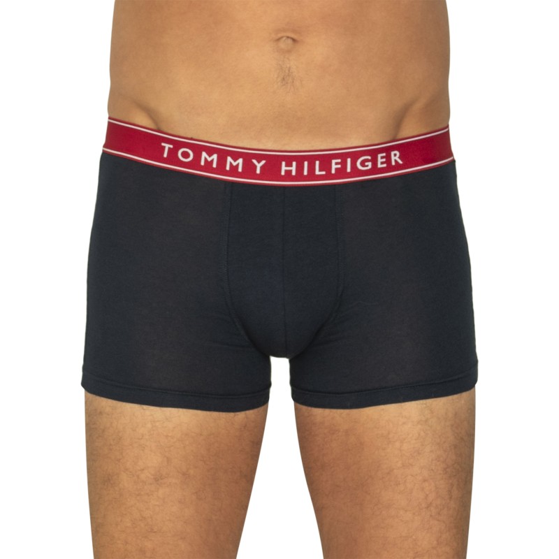 TommyHilfiger_3-erSet_Trunks_Schwarz_mitverschiedenfabigemWebbund