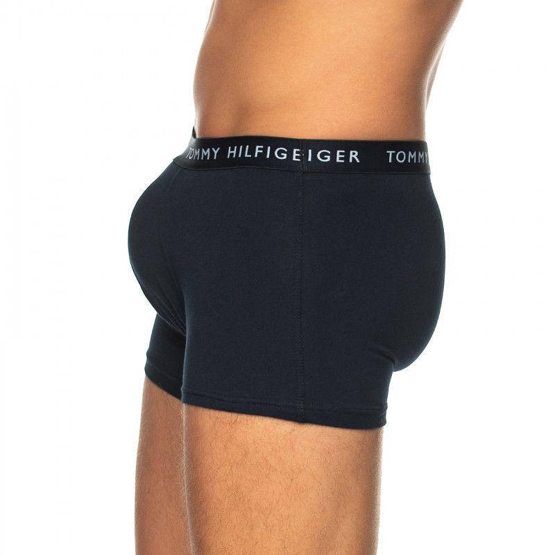 Boxerman_Herrenunterwäsche_Boxershorts_Tommy Hilfiger_3-er Set_Trunks_Dunkelblau Weiß & Rot