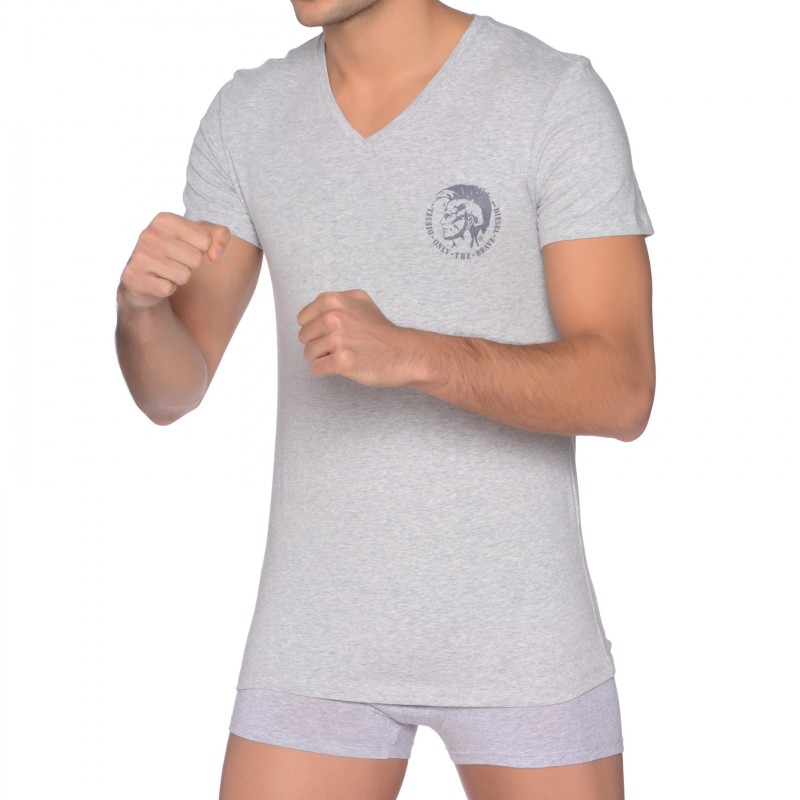 Diesel_V-Neck T-Shirt_grau_4