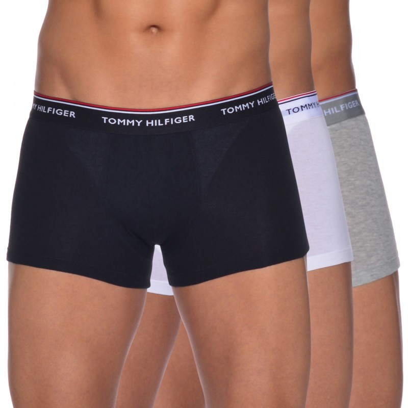 Tommy Hilfiger 3-er Set Low Rise Trunks Schwarz. Weiß & Grau