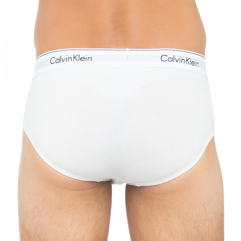 Boxerman_Herrenunterwäsche_Calvin Klein_3-er Set_Slips_Grau Weiß & Schwarz