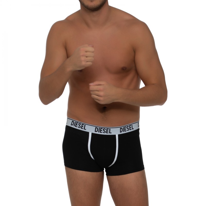 Boxerman_Herrenunterwäsche_Boxershorts_Diesel_2-er Set_Trunks_Schwarz