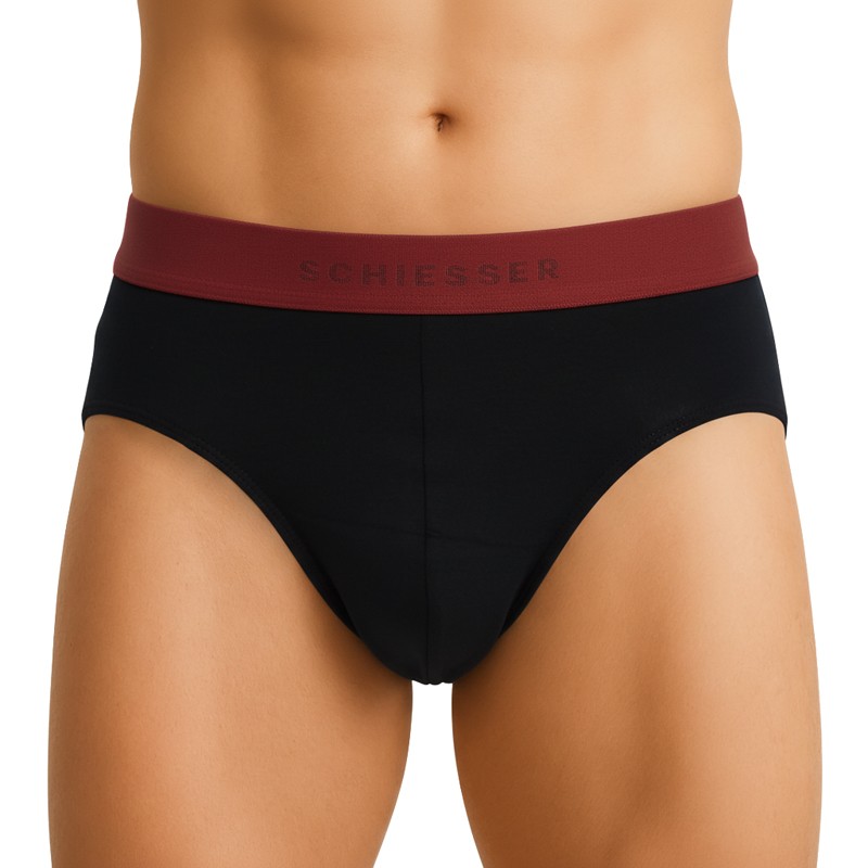 Boxerman_Schiesser_3-erSet_Slips_Schwarz_mit_verschiedenfarbigen_Webbund