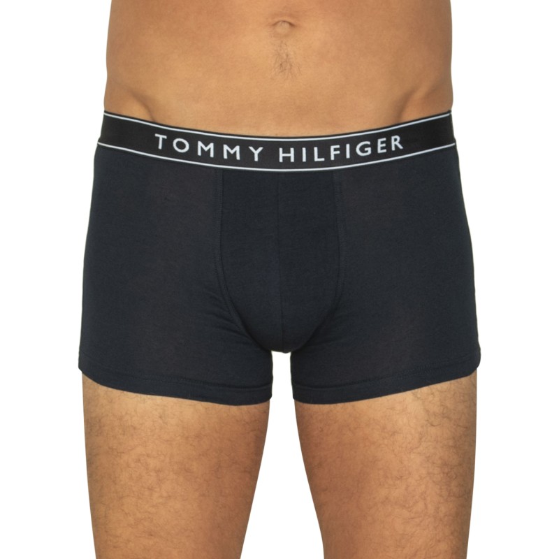 TommyHilfiger_3-erSet_Trunks_Schwarz_mitverschiedenfabigemWebbund