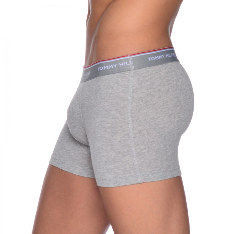 Tommy Hilfiger 3-er Stretch Trunks Weiß, Grau, Schwarz