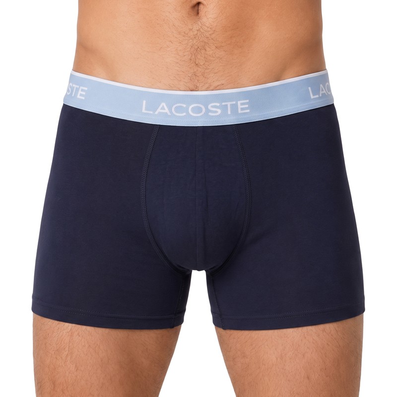 Lacoste_3-erSet_Trunks_Blau_mitverschiedenfarbigemWebbund