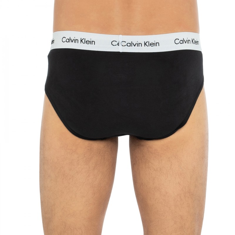 CalvinKlein_5-erSet_Slips_Schwarz_mitverschiedenfarbigemWebbund