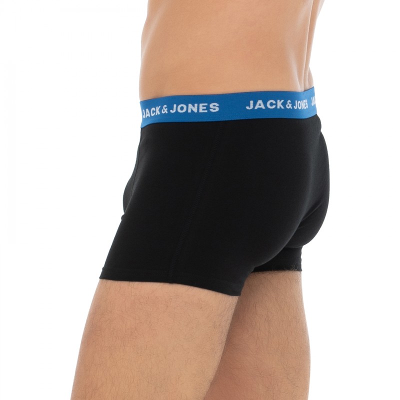 Jack&Jones_7-erSet_Trunks_Schwarz_mitverschiedenfarbigemWebbund