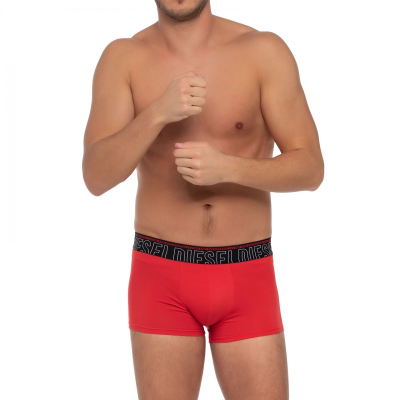 Boxerman_Herrenunterwäsche_Boxershorts_Diesel_3-er Set_Trunks_Schwarz Blau & Rot