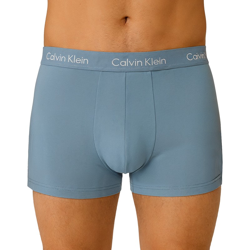 Calvin Klein 3-er Set Trunks Blau, Beige & Grün