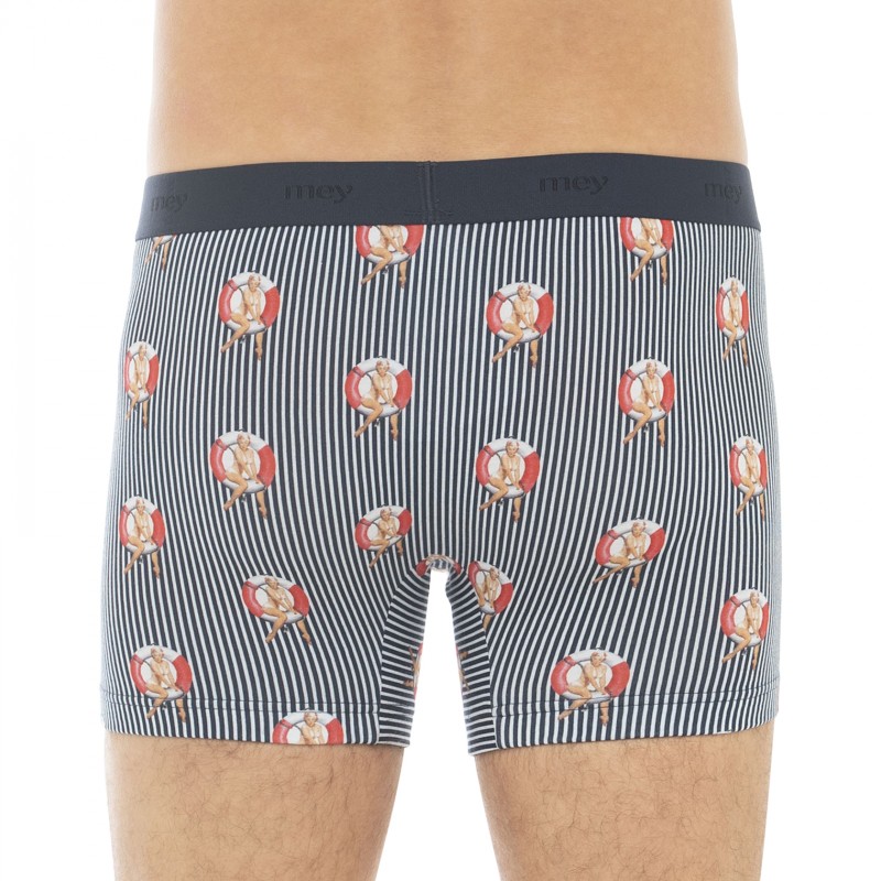 Mey_Long Shorty_Blau&Weiß_gestreift