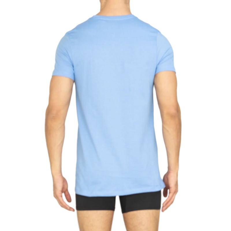 Calvin Klein 3-er Set T-Shirt Weiß, Grau & Blau