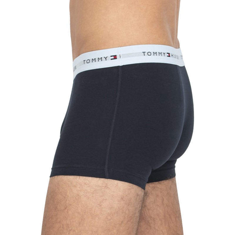 TommyHilfiger_3-erSet_Trunks_Blau_mitverschiedenfarbigemWebbund