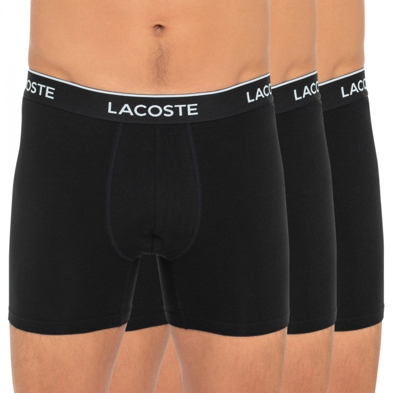 Boxerman_Herrenunterwäsche_Boxershorts_Lacoste_3-er Set_Trunks_Schwarz