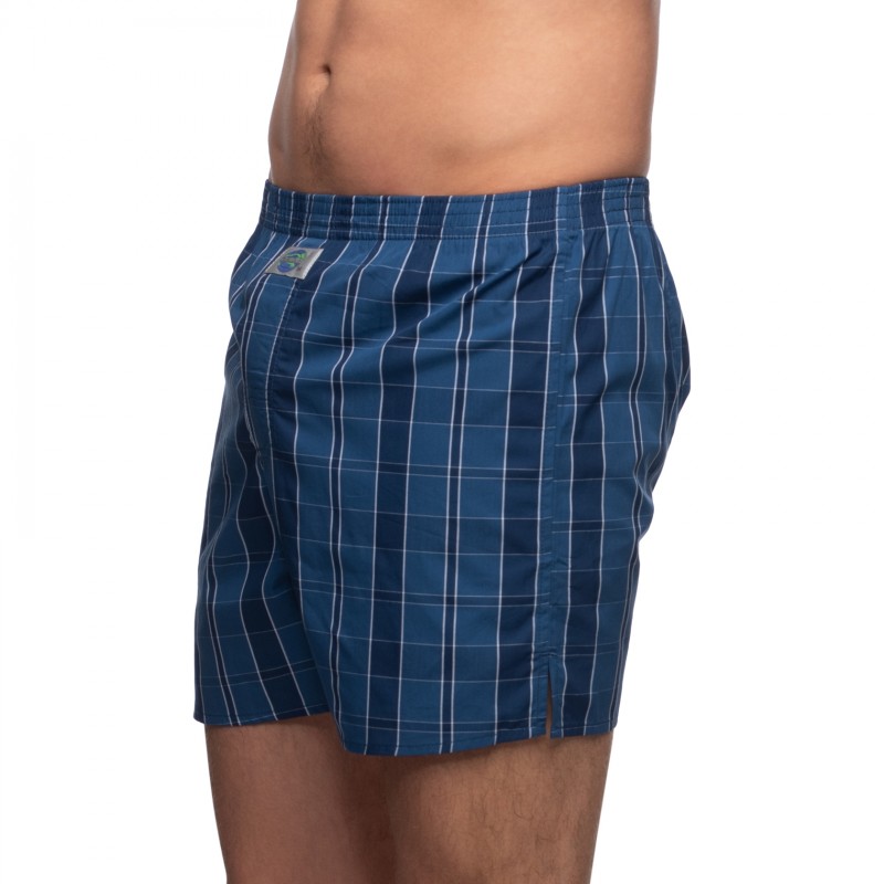 Boxerman_Herrenunterwäsche_D.E.A.LInternational_Boxershorts_Blau_kariert