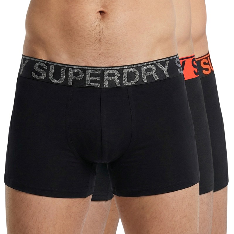 Superdry_3-erSet_Trunks_Schwarz,Orange&Grau