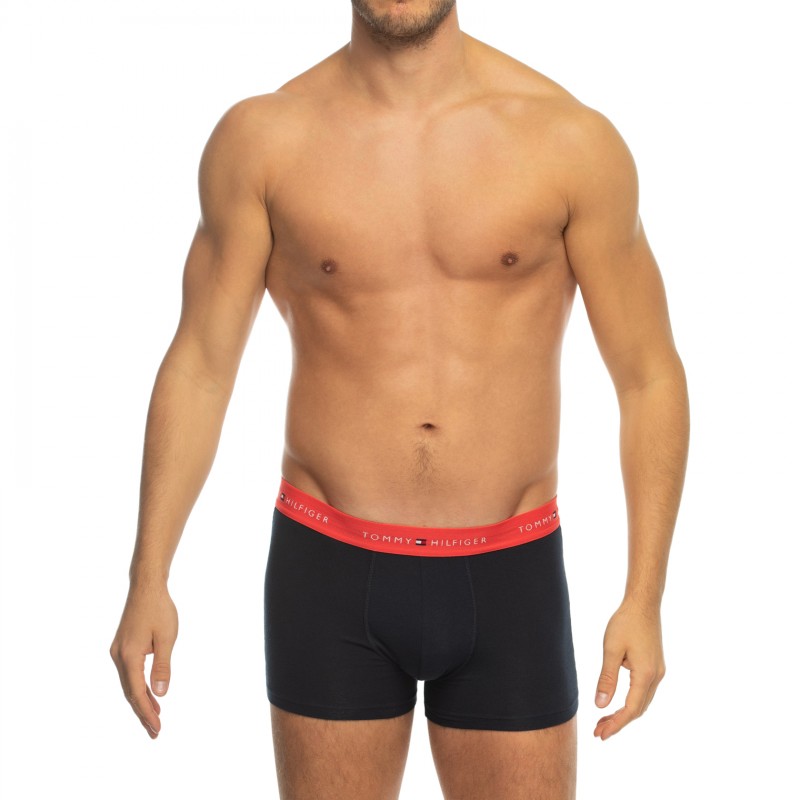 TommyHilfiger_3-erSet_Trunks_Blau_mitverschiedenfarbigemWebbund