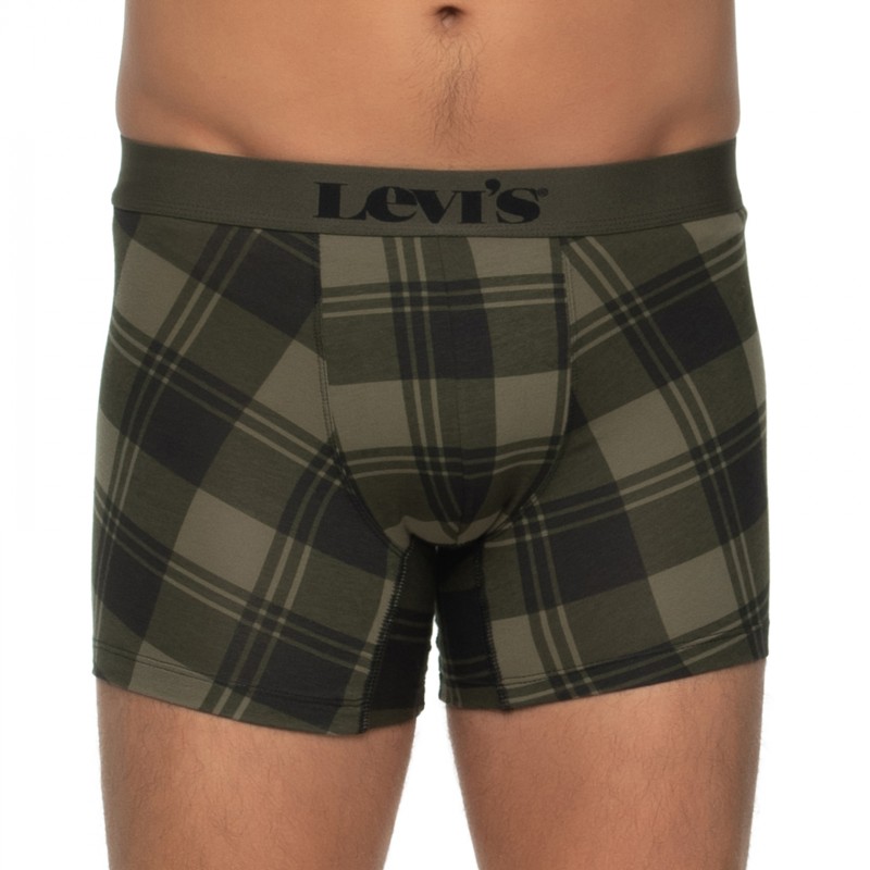 Boxerman_Herrenunterwäsche_Boxershorts_Levi's_2-er Set_Boxer Briefs_Khaki Grün Katiert
