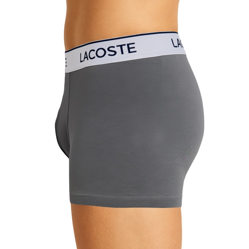 Boxerman_Herrenunterwäsche_Boxershorts_ Lacoste_3-er Set_Trunks_Grau