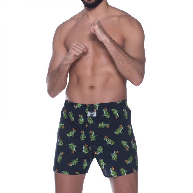 D.E.A.LInternational_Boxershorts_Blau_mitFroschMotiv