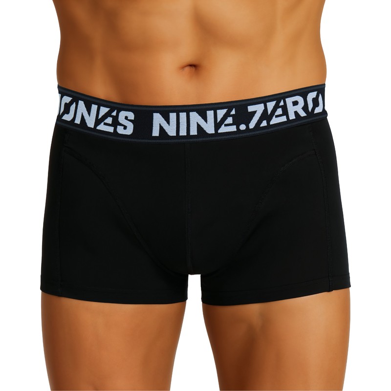 Jack & Jones 7-er Set Trunks Schwarz/Hellgrau mit verschiedenfarbigem Webbund