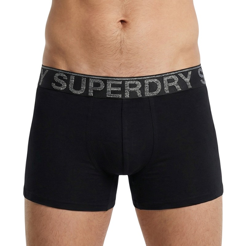 Superdry_3-erSet_Trunks_Schwarz,Orange&Grau