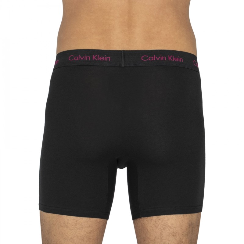 CalvinKlein_3-erSet_BoxerBriefs_Schwarz_mitverschiedenfarbigemWebbund