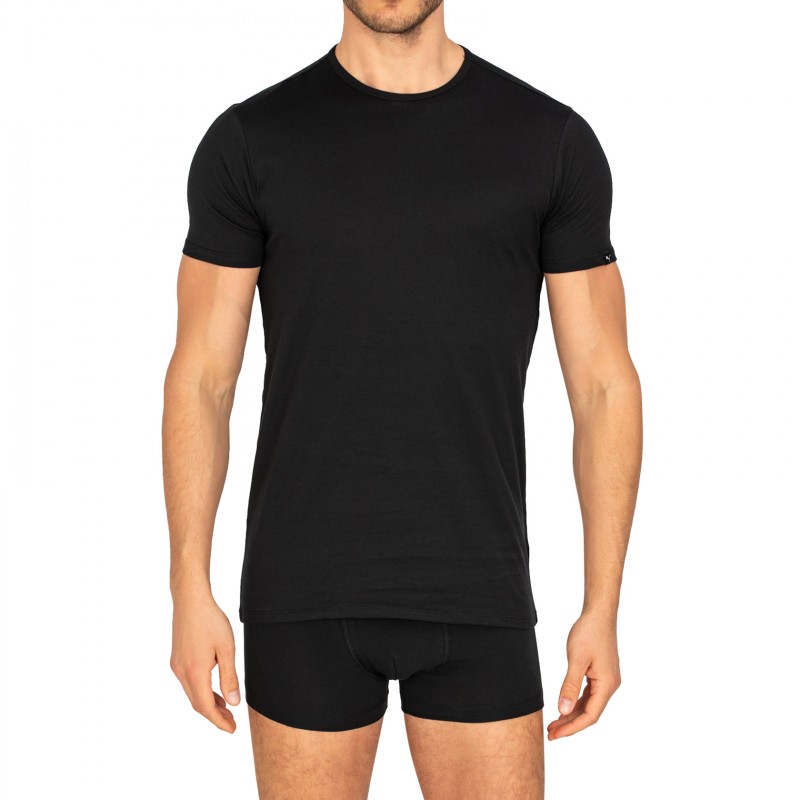 Puma 2-er Set Round Neck T-Shirts Schwarz