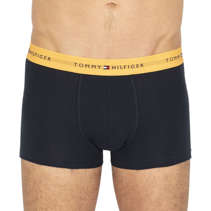 Tommy Hilfiger 3-er Set Trunks Blau mit verschiedenfarbigen Webbund