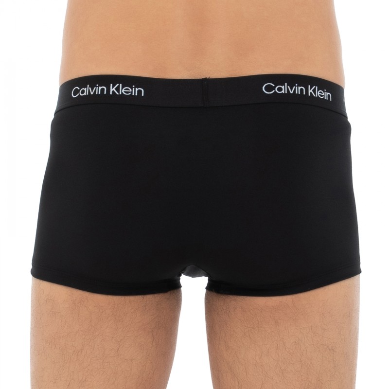 CalvinKlein_3-erSet_Trunks_Schwarz&Rot_gemustert