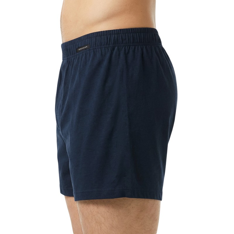 Schiesser_Boxershorts_Rosa_mit_Ananasmotiv_Dunkelblau