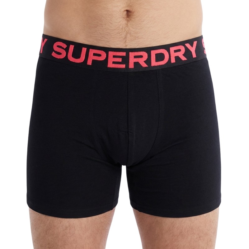 Superdry_3-erSet_Trunks_Schwarz_bunteLogos