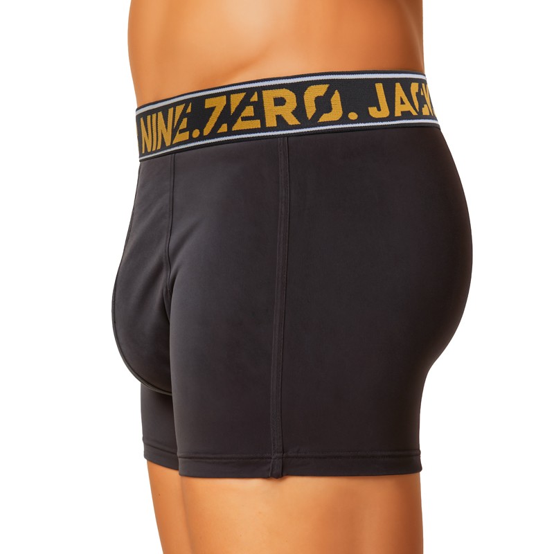 Jack & Jones 7-er Set Trunks Schwarz/Hellgrau mit verschiedenfarbigem Webbund