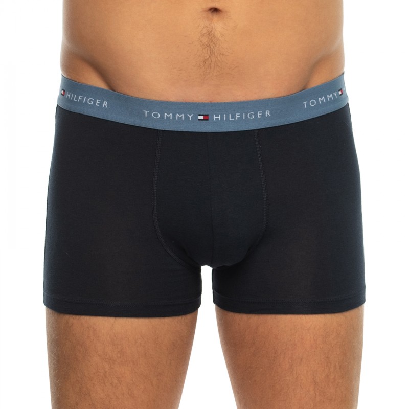 TommyHilfiger_3-erSet_Trunks_Blau_mitverschiedenfarbigemWebbund
