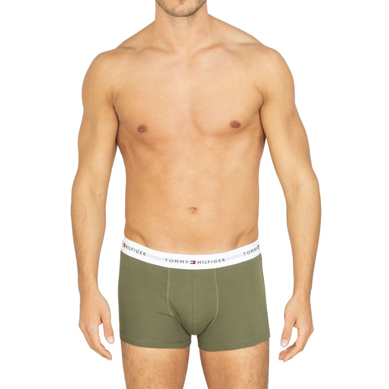 Tommy Hilfiger 3-er Set Trunks Blau, Grün & Schwarz mit Webbund