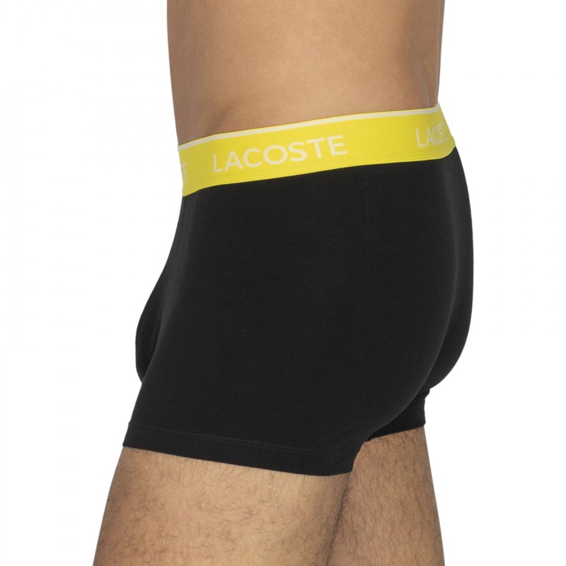 Lacoste_3-erSet_Trunks_Schwarz_mitverschiedenfarbigemWebbund