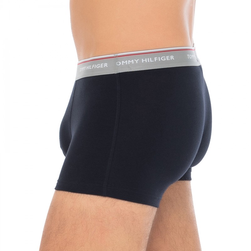 TommyHilfiger_3-erSet_Trunks_Dunkelblau_mitverschiedenfarbigemWebbund