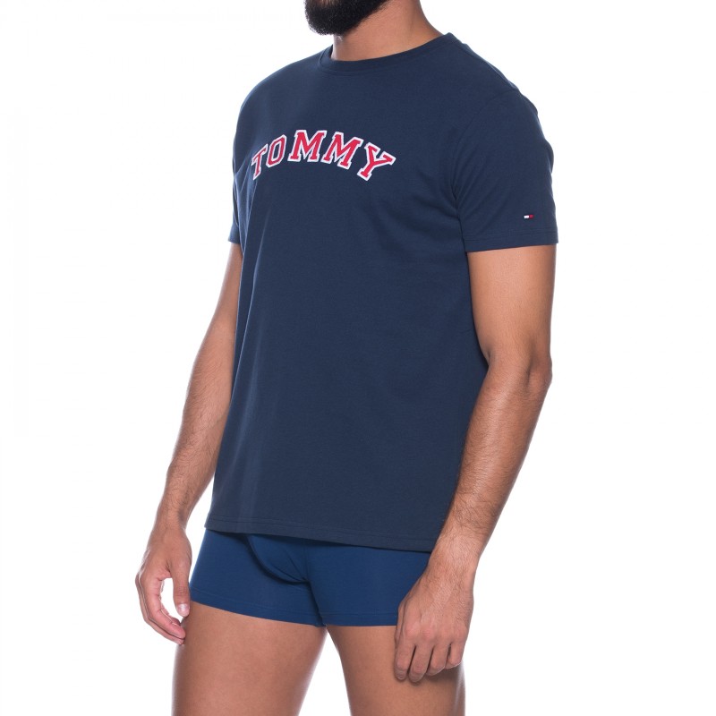 TommyHilfiger_T-Shirt_Blau_mitSchriftzug