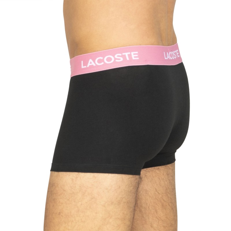 Lacoste 5-er Set Trunks Schwarz mit verschiedenfarbigem Webbund