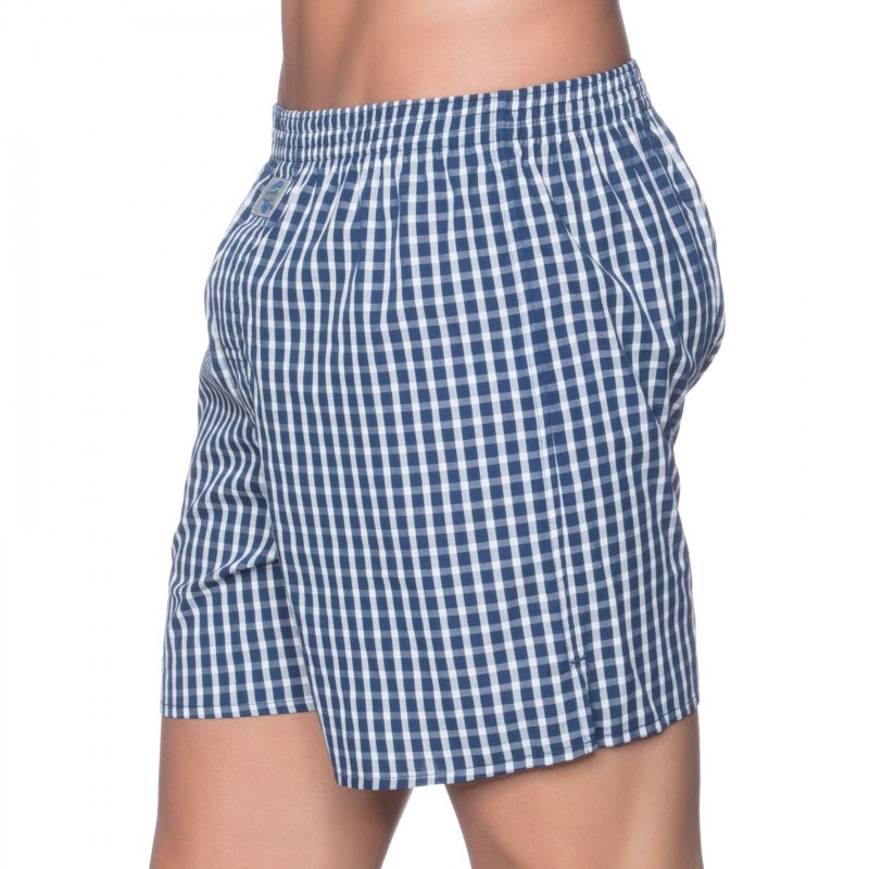 D.E.A.L International_Boxershorts_Blau Weiß kariert