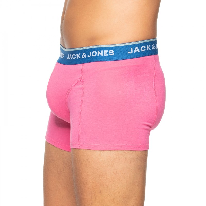 Boxerman_Herrenunterwäsche_Boxershorts_Jack & Jones_3-er Set_Trunks_Blau Pink & Türkis