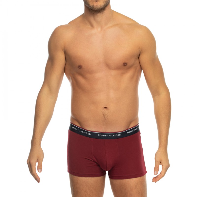 TommyHilfiger_3-erSet_Trunks_Blau,Grau&Bordeaux
