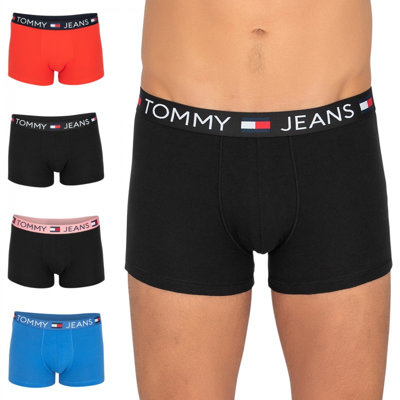 TommyHilfiger_5-erSet_Trunks_Schwarz,Rot,Rosa&Blau