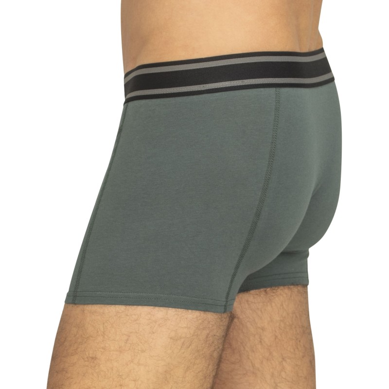 Jack&Jones_5-er_Set_Trunks_Schwarz_Grau_&_Blau_verschiedenfarbigen_Webbund